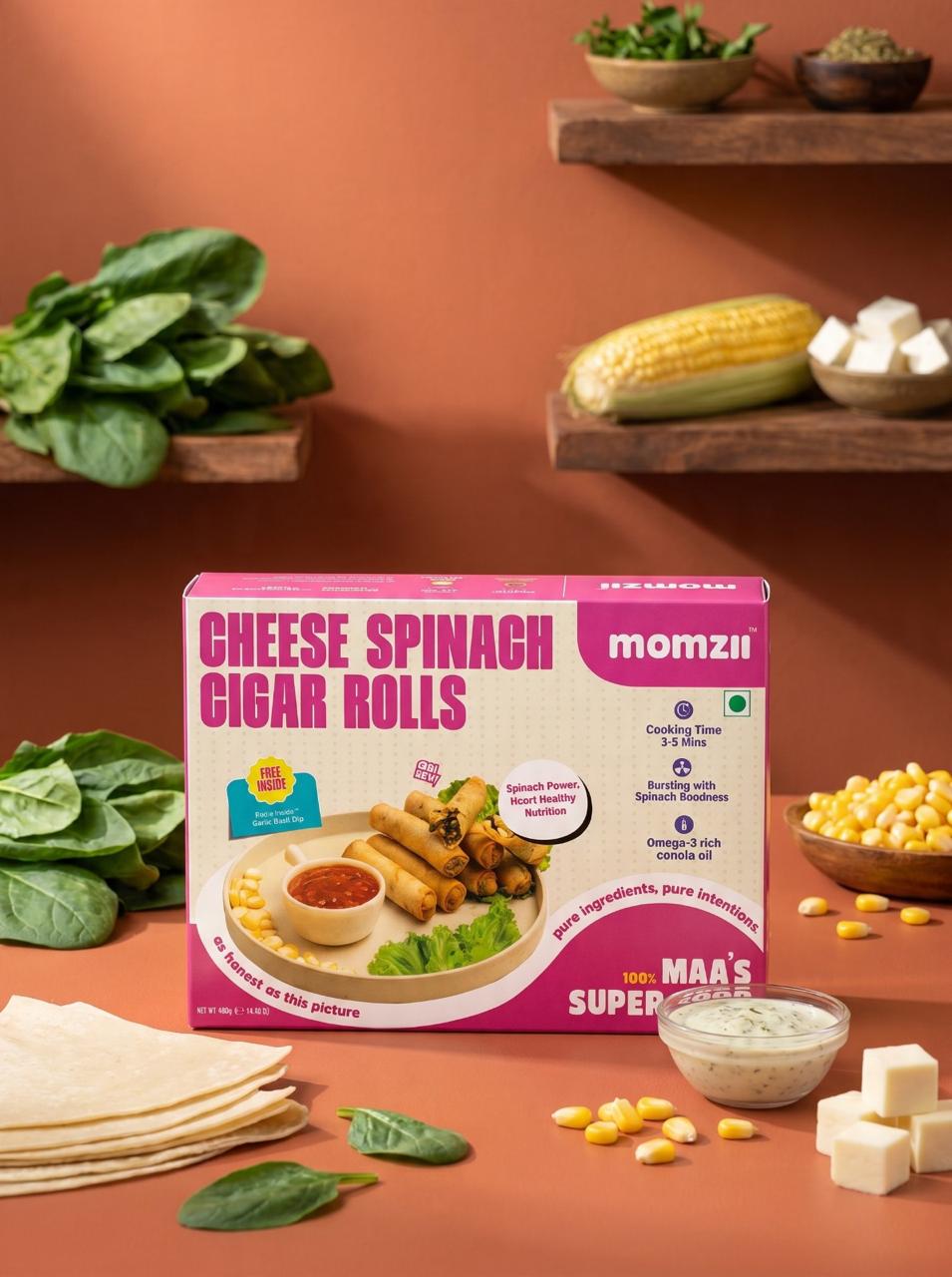 Spinach Cheese Rolls pack