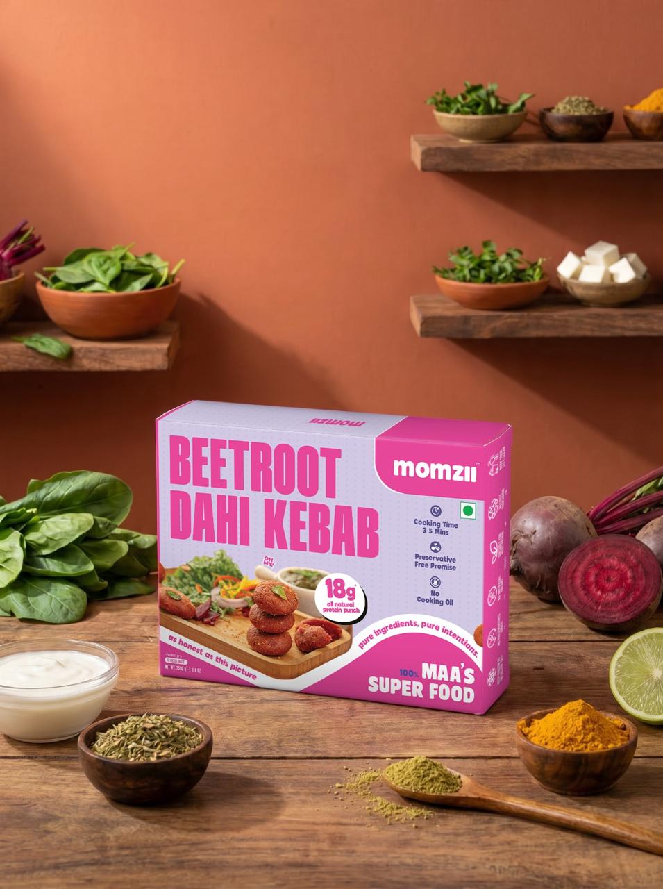 Beetroot Dahi Kebab